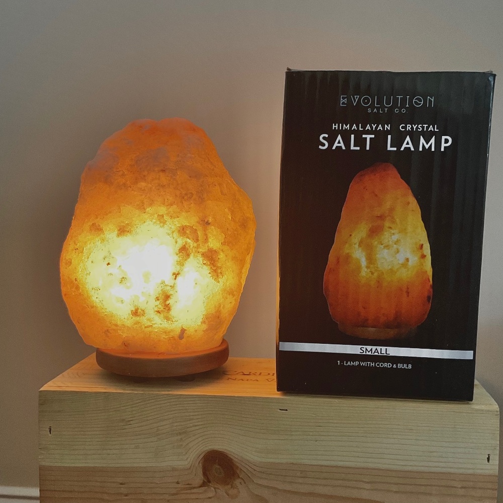 Himalayan Crystal Salt Lamp - Orange Glow